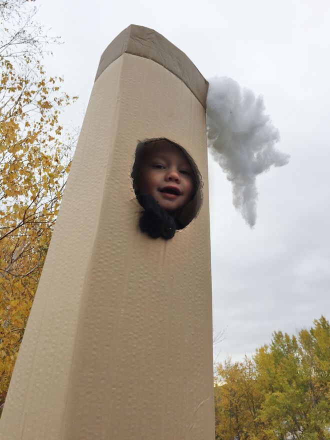 Smoke stack costume